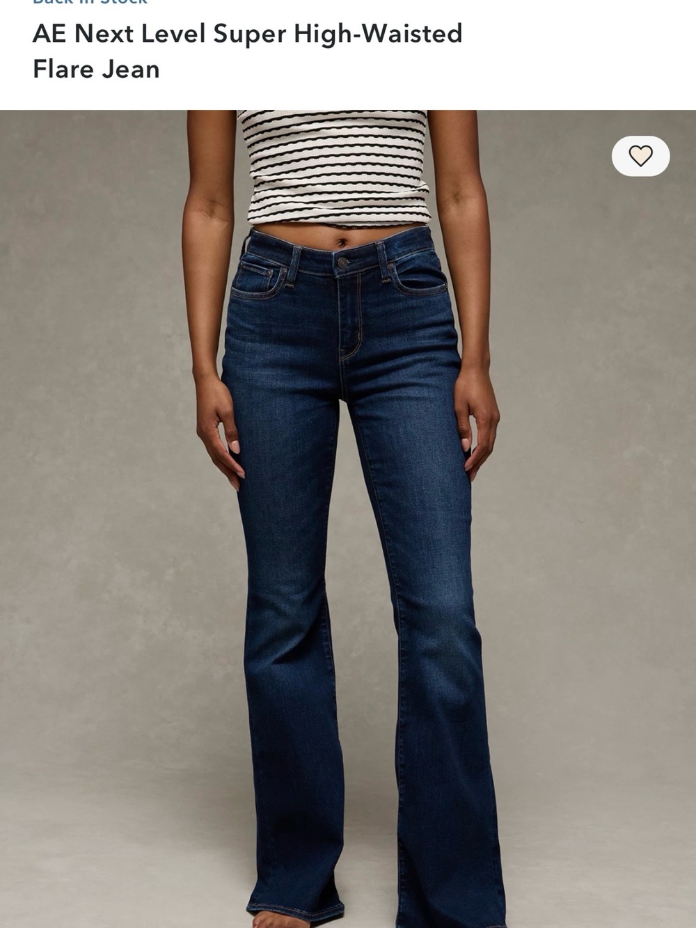 AE next level super high waisted flare jeans - Picture 2 of 3